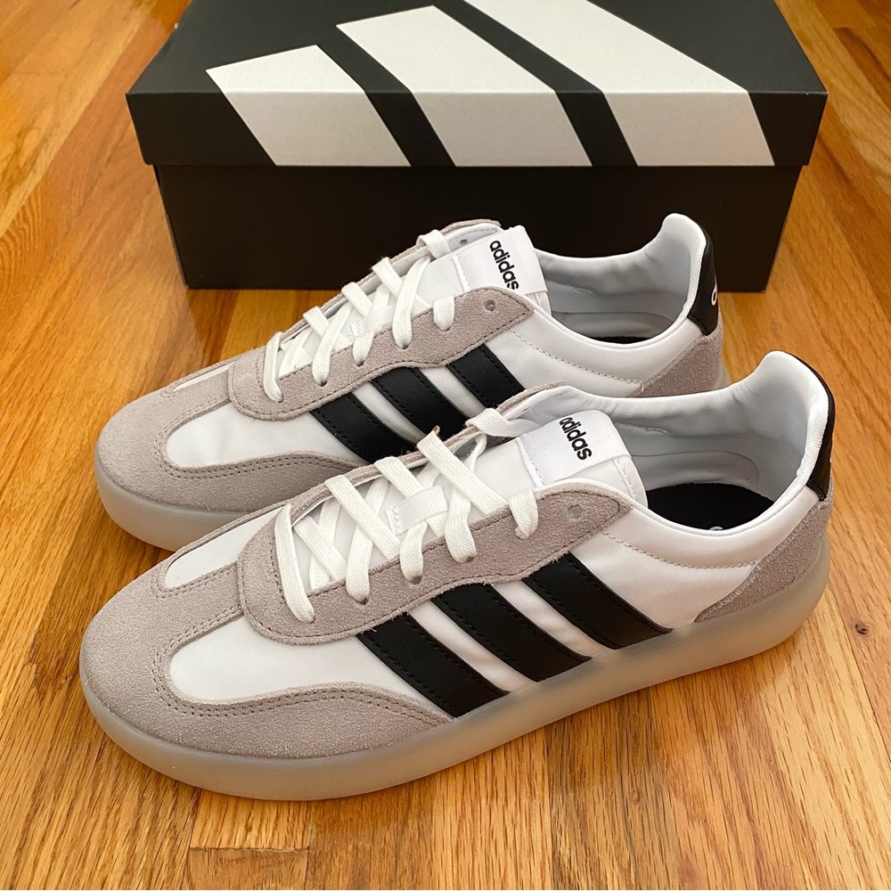 Adidas Women's Sneakers in White, Black, and Tan - Picture 2 of 7